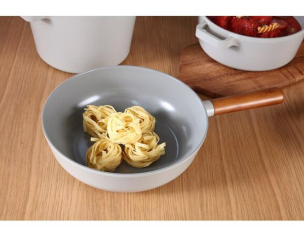 Neoflam Fika Alüminyum Döküm Wok Tava 26cm Gri