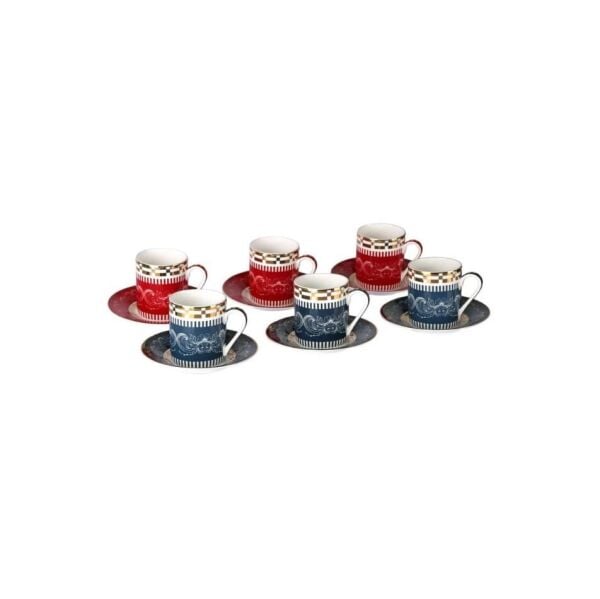 Lucky Art Lancelot Bone 6lı Kahve Fincan Seti