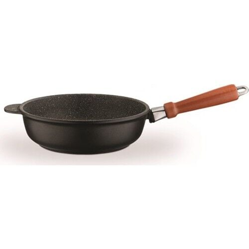 Leggno Fsn2600td24ınd Granit Ahşap Saplı Derin Tava 24 Cm