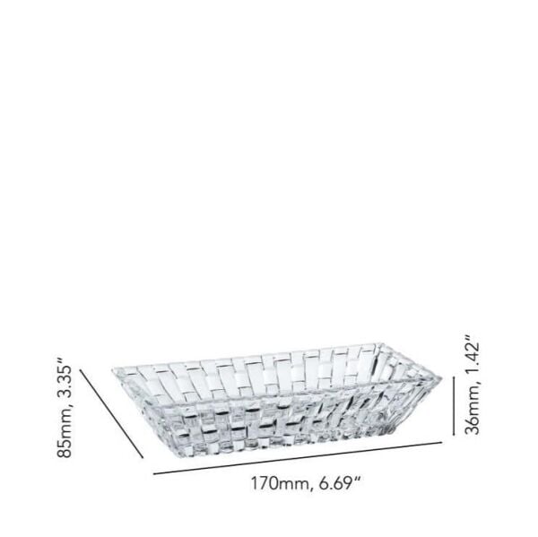Nachtmann Bossa Nova 17 cm Dikdörtgen Kase S/2