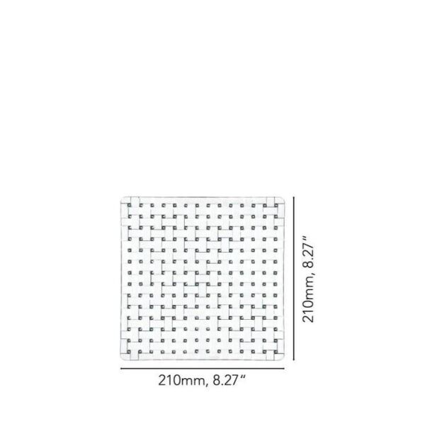 Nachtmann Bossa Nova 21 cm Kare Tabak S/2