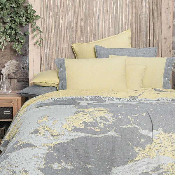 Sarev Bianca Pike Takımı Sarı Çift Kişilik