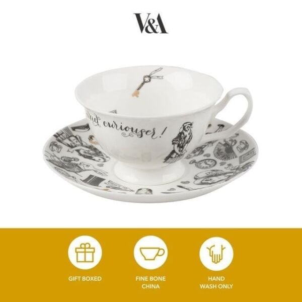 Mikasa x V&A Alice In Wonderland 210ml Porselen Çay Fincanı