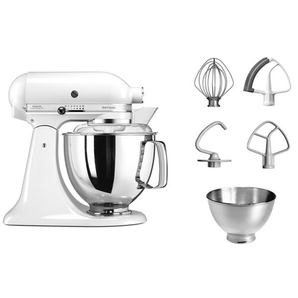 KitchenAid Artisan 5KSM175PSEWH White 300 W 4.8 Lt Stand Mikser