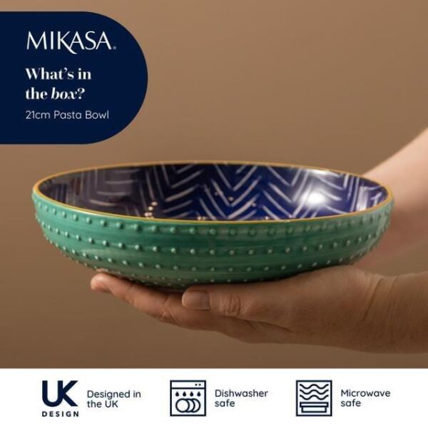 Mikasa Glazed Seramik Bowl Kase 21x5cm
