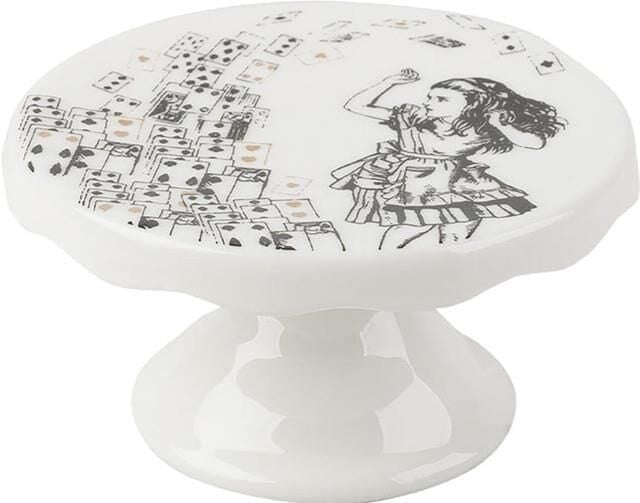 Mikasa x V&A Alice In Wonderland Porselen 10cm 2li Kek, Pasta Standı