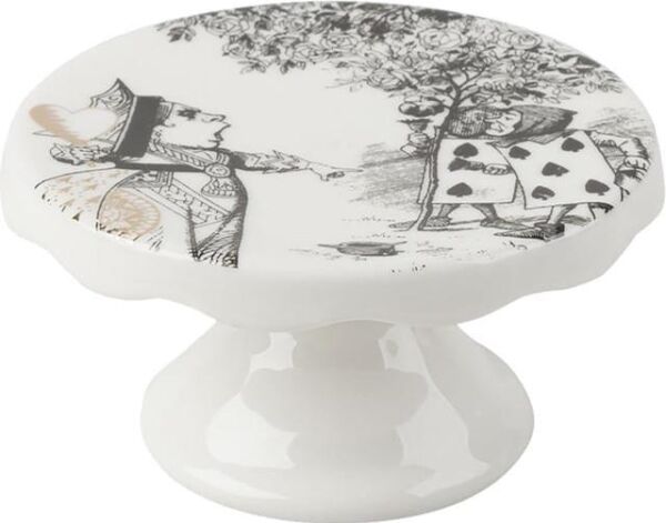 Mikasa x V&A Alice In Wonderland Porselen 10cm 2li Kek, Pasta Standı