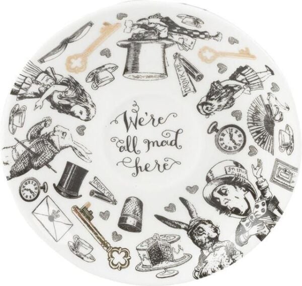 Mikasa x V&A Alice In Wonderland 100ml Porselen Kahve Fincanı