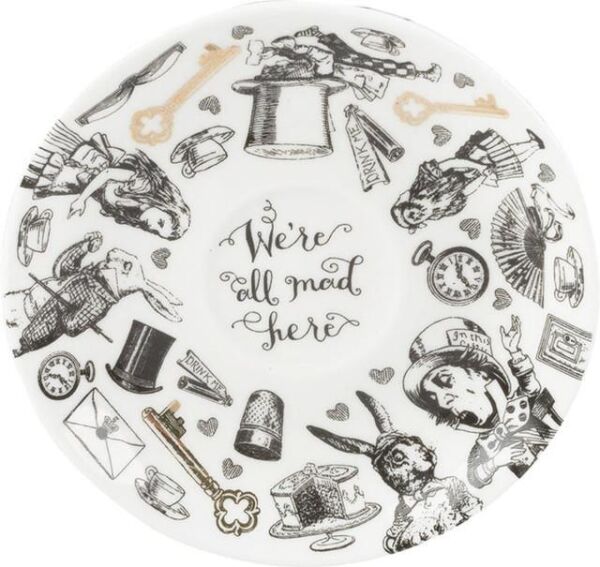 Mikasa x V&A Alice In Wonderland 100ml Porselen Kahve Fincanı