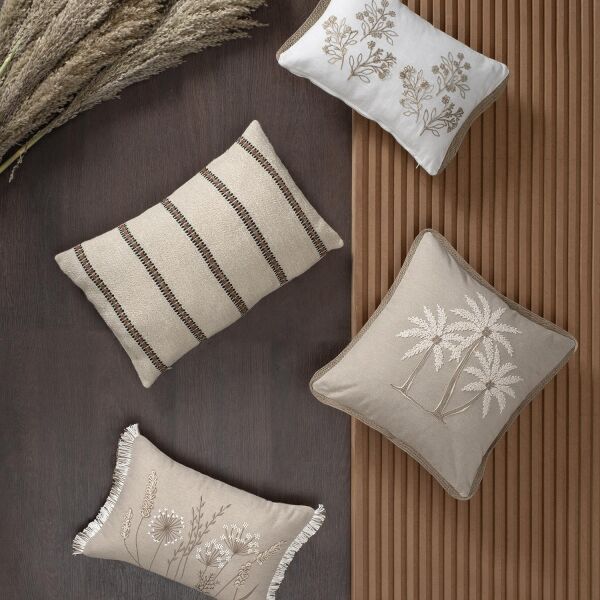 Sarev Juderia Kırlent 30x45cm-Ekru