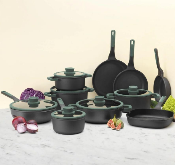 Berghoff 8500972 Leo 28 Cm Döküm Tava Yeşil