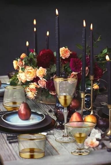 The Mia Glam Şarap Kadehi Gold 6 Parça