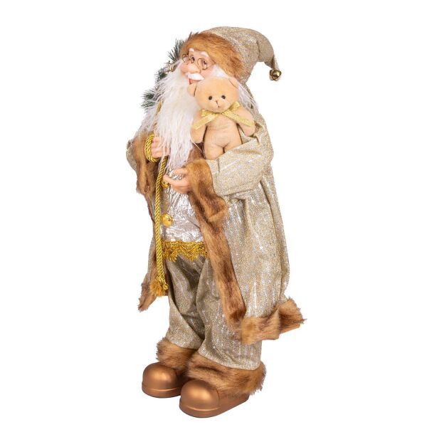 Yılbaşı Noel Baba Hediye Çuvallı Pelüş Ayı Dekorlu