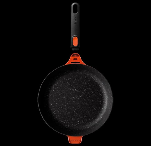 Berghoff Gem 8501041 Stay Cool Soft Orange Çıkarılabilir Saplı Tava 28 Cm
