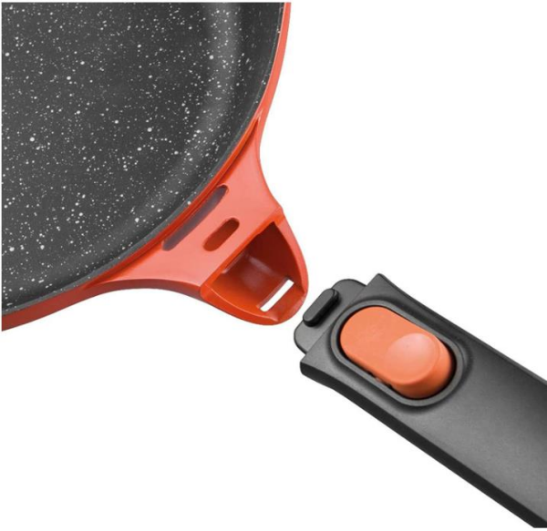 Berghoff Gem 8501041 Stay Cool Soft Orange Çıkarılabilir Saplı Tava 28 Cm