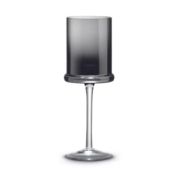 Pozzi Milano Fun Classy 2'li Cam Şarap Kadehi Seti 270 ml- Duman Grisi