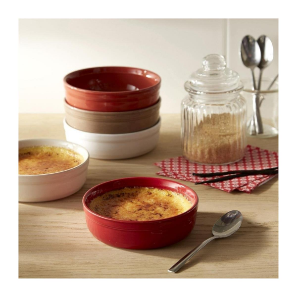 Emile Henry Fırın Kabı Creme Brulee 2li Set Ekru Clay