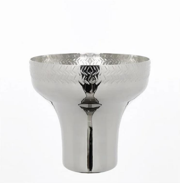 Vitale Desenli Orta Dekoratif Obje Gümüş 27 X 25 cm