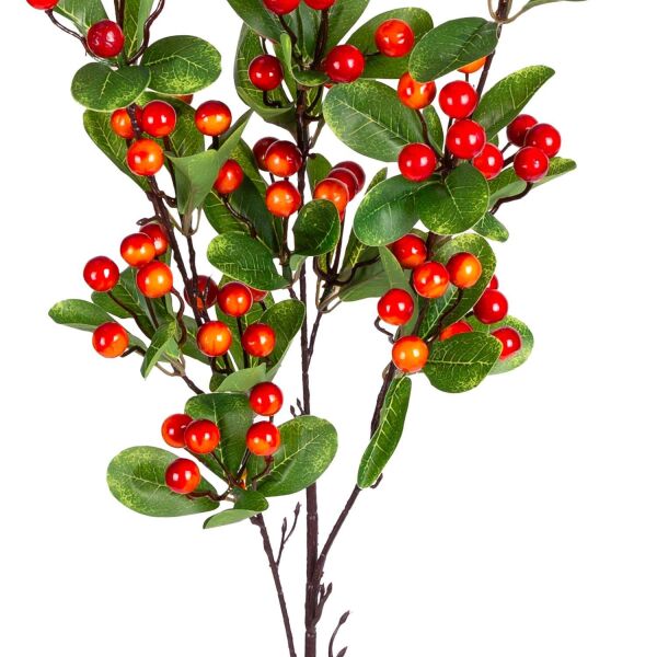 Yılbaşı Çiçek Berry Pike Kokina Turuncu 100 cm