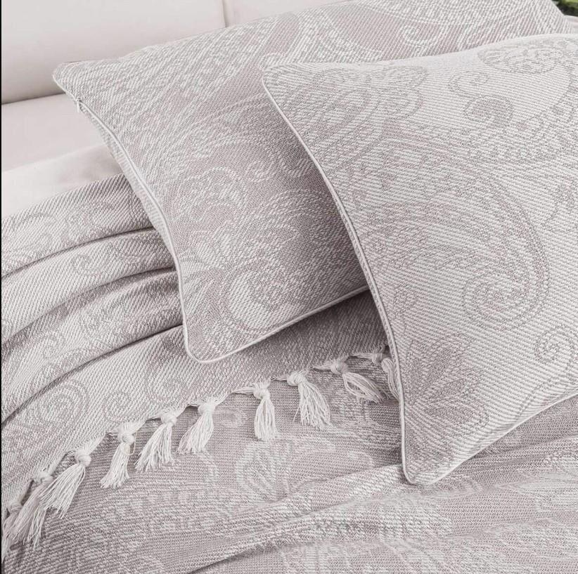 Sarev Zariah Yatak Örtüsü Bej Tek Kişilik