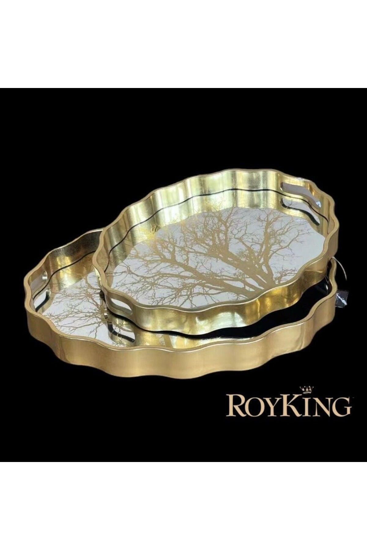 Royking 2 li Oval Tepsi 44x36 ve 38x31