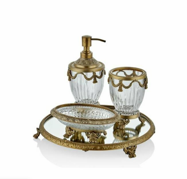 Lamedore Majestıc Antik Gold Banyo Takımı