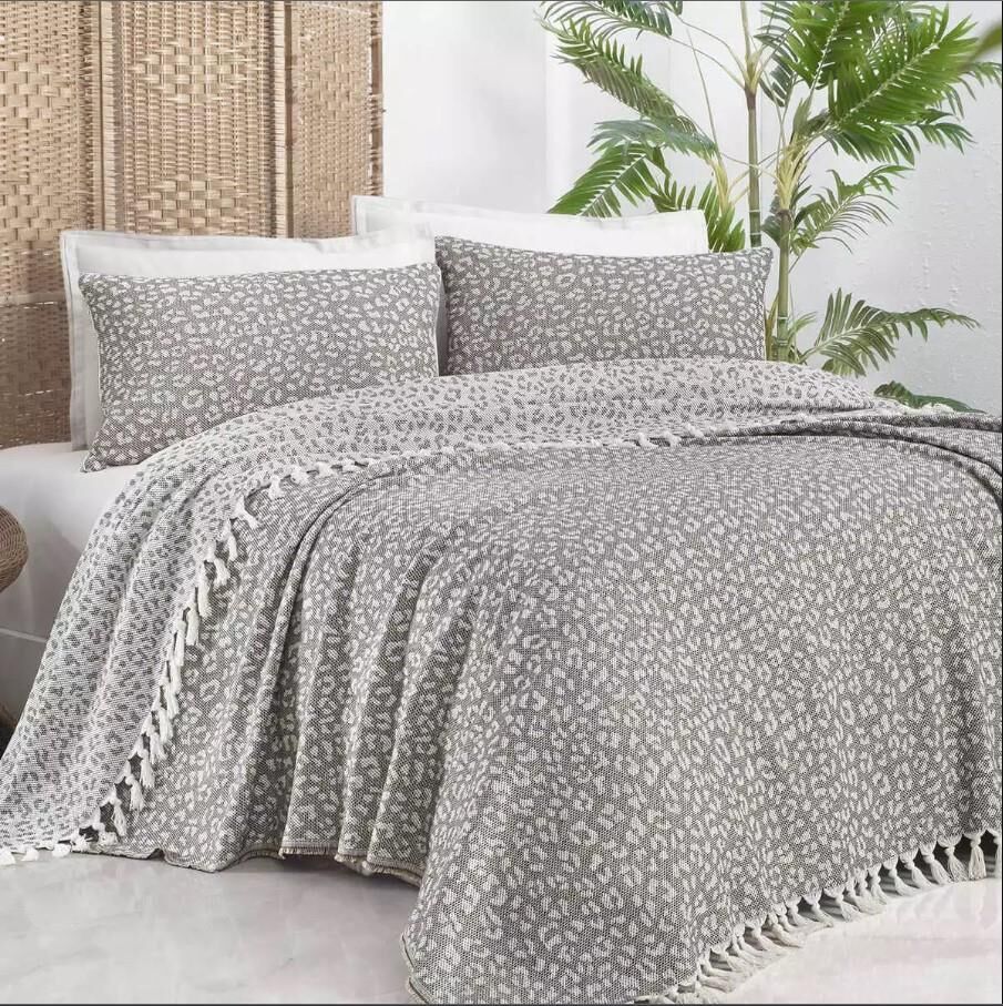 Sarev Chalky Yatak Örtüsü Seti Bej Tek Kişilik