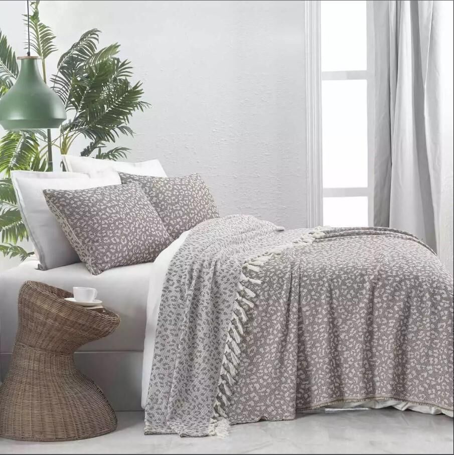 Sarev Chalky Yatak Örtüsü Seti Bej Tek Kişilik