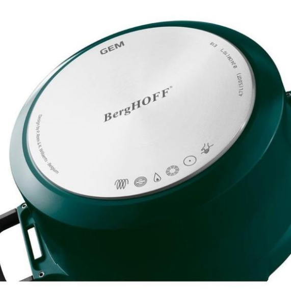 Berghoff Gem 8500950 GEM 26 Cm Döküm Sığ Tencere Yeşil