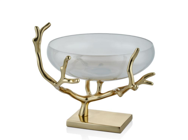 Lamedore Gold Branch Serisi Dekoratif Meyvelik 31 x 28 x 26 Cm
