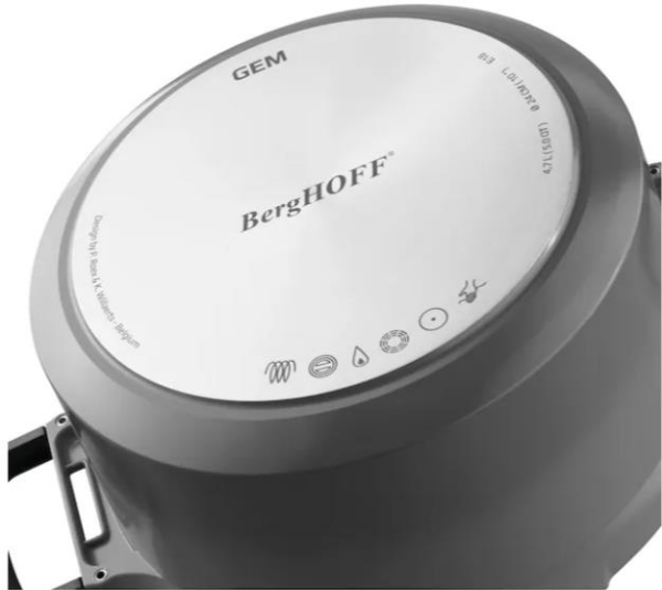 Berghoff Gem 8501027 Stay Cool Pilav Tenceresi Gri 24 Cm