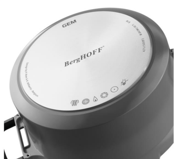 Berghoff Gem Gem Grey 26 cm Döküm Sığ Tencere