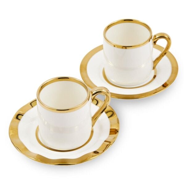 Pols Potten Espresso Cups Golden Finds set 4