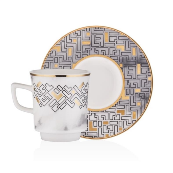 Decorium M00705 Kahve Fincan Takımı 12 Parça Monochrome
