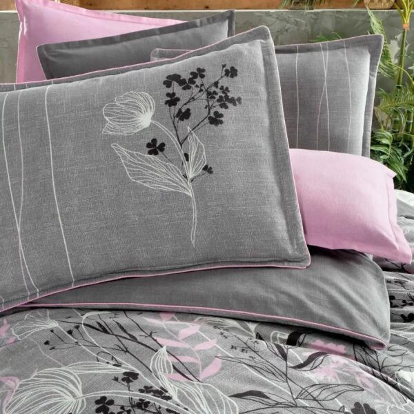 Sarev İnes Flanel Nevresim Takımı Gri Çift Kişilik