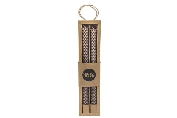 Mikasa Moor Petek Kahve Mat 25 cm 2'li mum