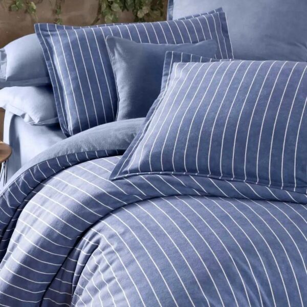 Sarev Sandro Flanel Nevresim Takımı Mavi Çift Kişilik