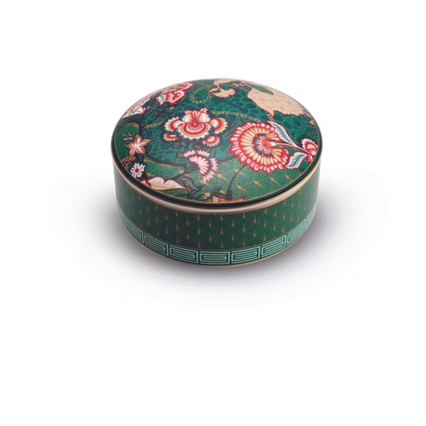 Pozzi Milano Living Porselen Kapaklı Kutu 13 x 6,5 cm