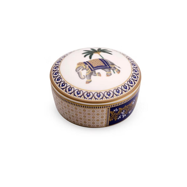 Pozzi Milano Living Porselen Kapaklı Kutu 10 x 5,5 cm