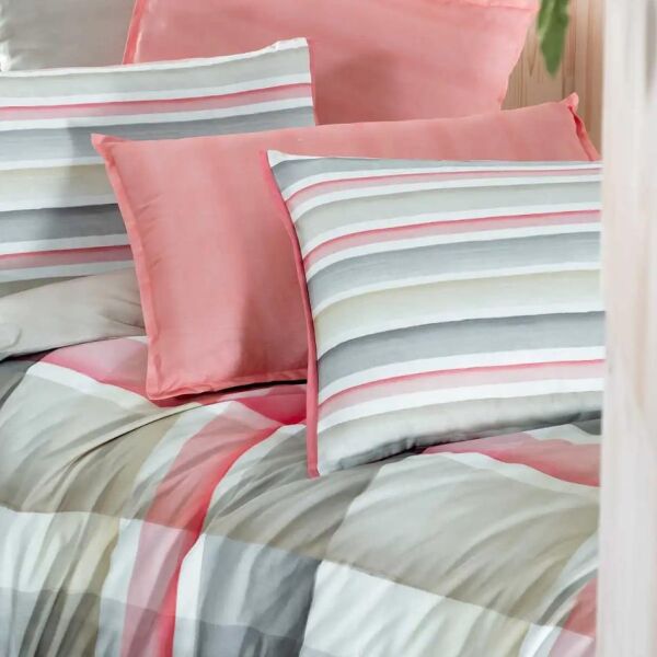 Sarev Vegas Fancy Poplin Nevresim Takımı Bej Çift Kişilik