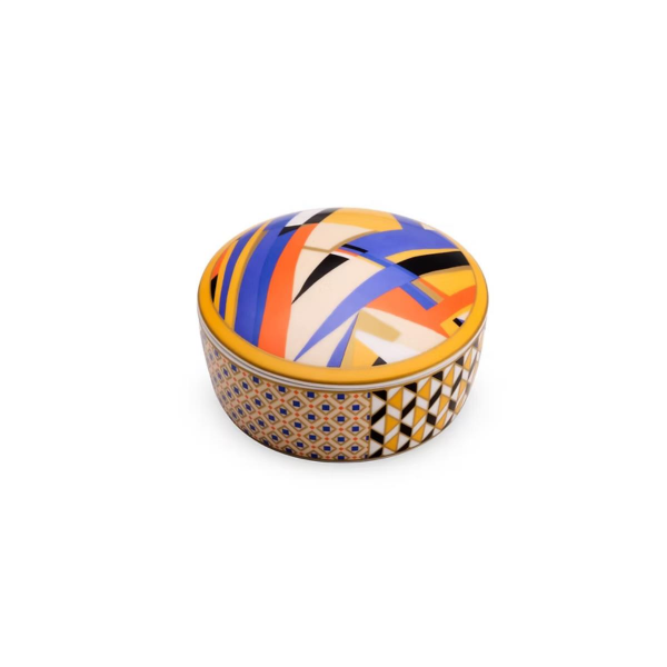 Pozzi Milano Living Porselen Kapaklı Kutu 10 x 5,5 cm