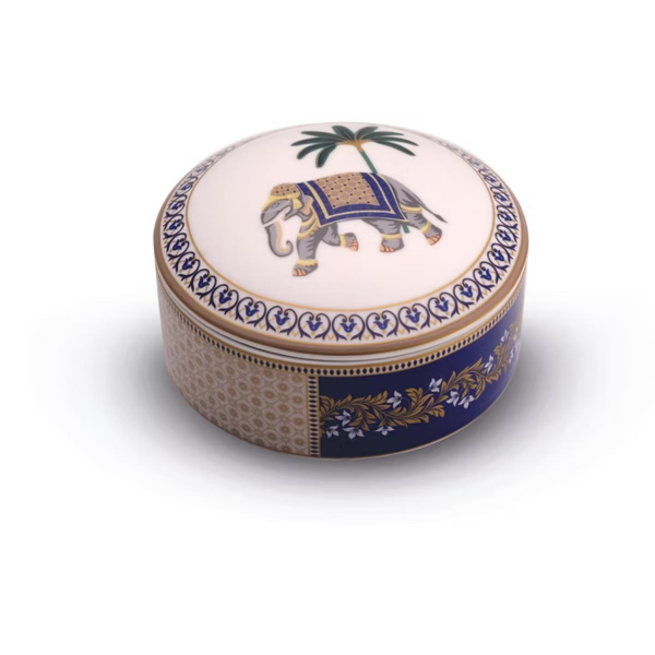 Pozzi Milano Living Porselen Kapaklı Kutu 13 x 6,5 cm