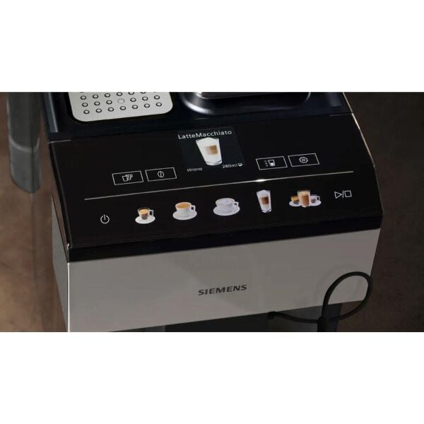 Siemes TP517R03 Tam Otomatik Kahve Makinesi Classic Paslanmaz çelik Siyah Su Tankı