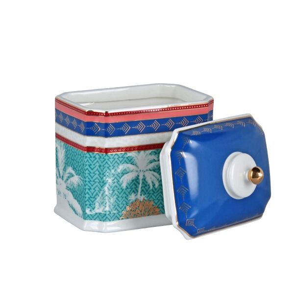 Lucky Art Palmera Bone Köşeli Kavanoz 19cm