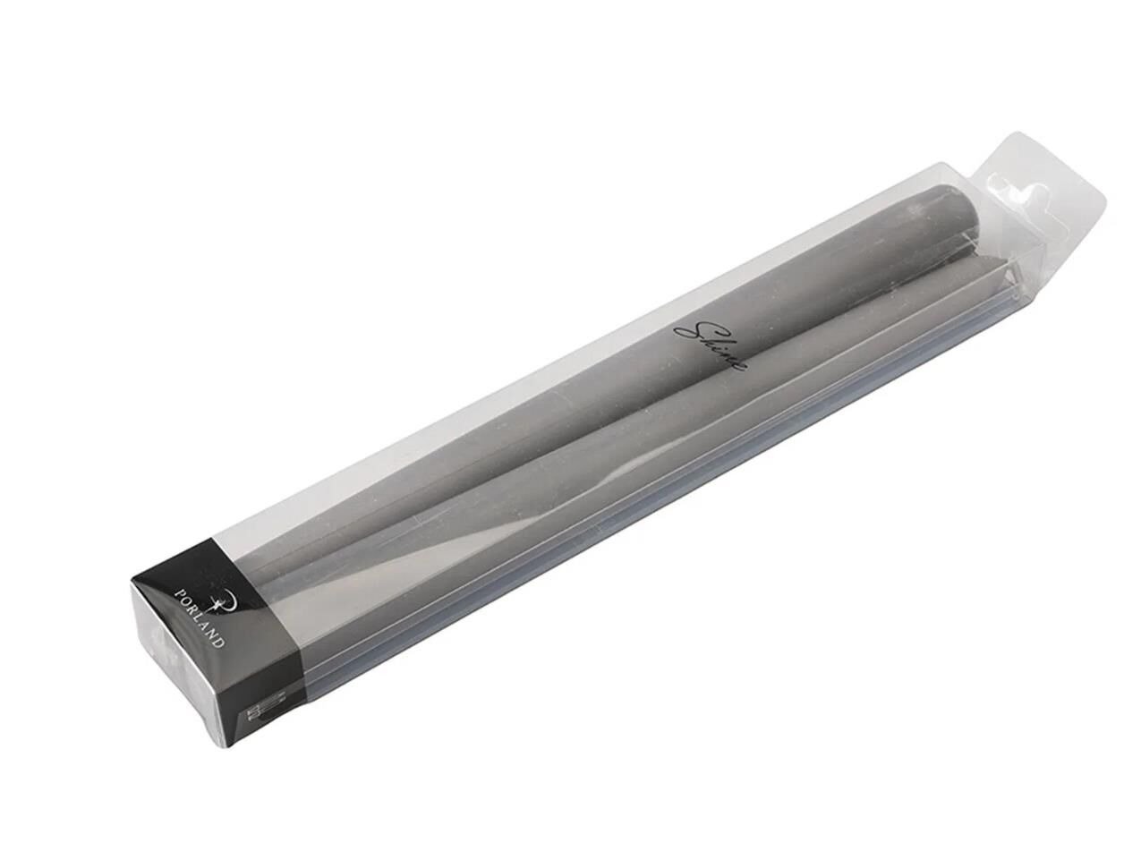 Porland Shine Şamdan Mum Gri 2’Ii