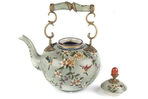 Mikasa Moor Yeşil Porselen Dekor Çaydanlık 26 x 28 cm