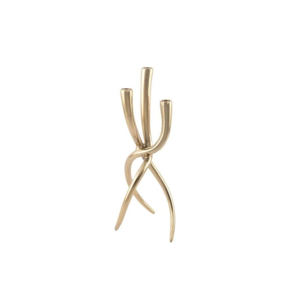 Mikasa Moor Antik Gold Metal 3lü Mumluk 17x48cm