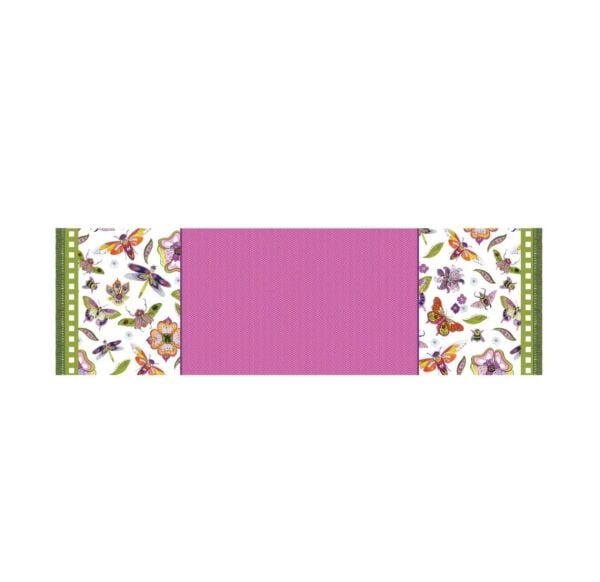 Baci Milano New Amazzonia Leke Tutmayan Runner Yeşil 48x150cm