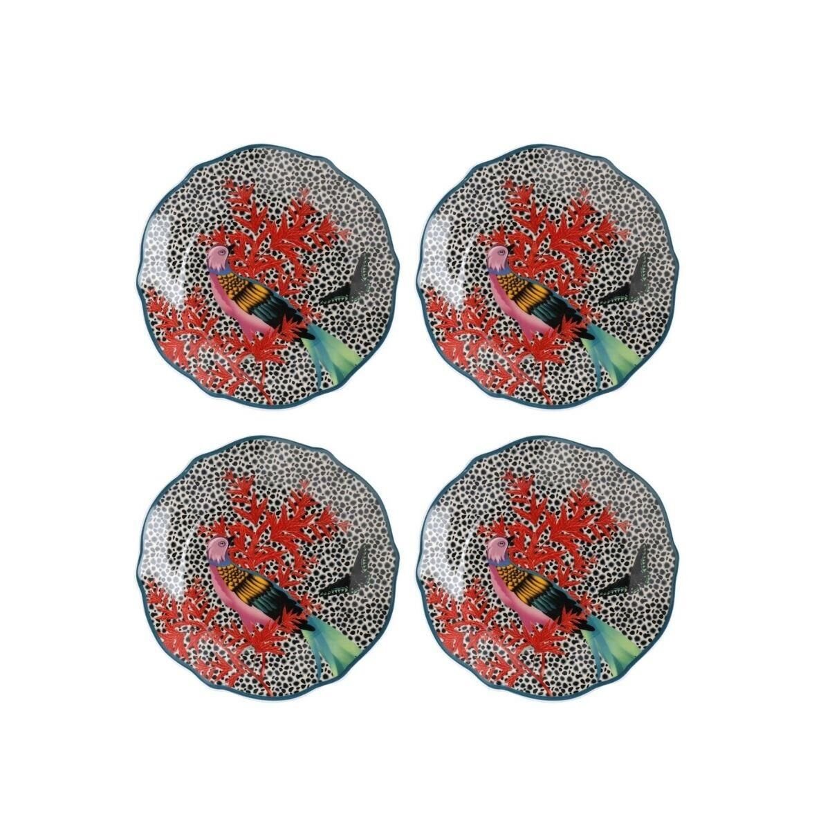 Mikasa Sarah Arnett Porselen 4lü 19 Cm Pasta Tabağı Seti