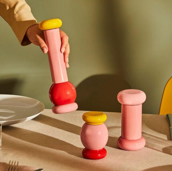 Alessi Values Tuz Karabiber Öğütücü Siyah 7x7x11 cm